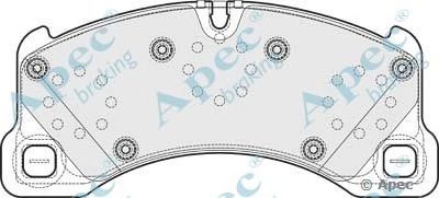 APEC BRAKING pad1670 -  Комплект тормозных колодок, дисковый тормоз